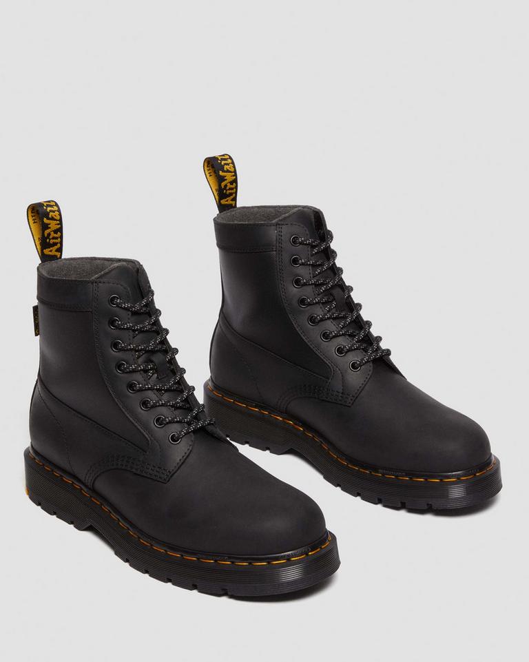 Dr Martens 1460 Trinity Wintergrip Waterproof Vinterstøvler Dame Svarte | 58670-FOCN