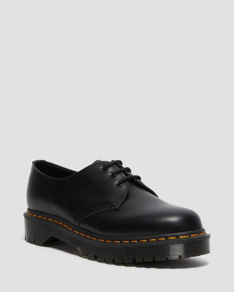 Dr Martens 1461 Bex Smooth Leather Oxford Sko Herre Svarte | 62809-QEVA