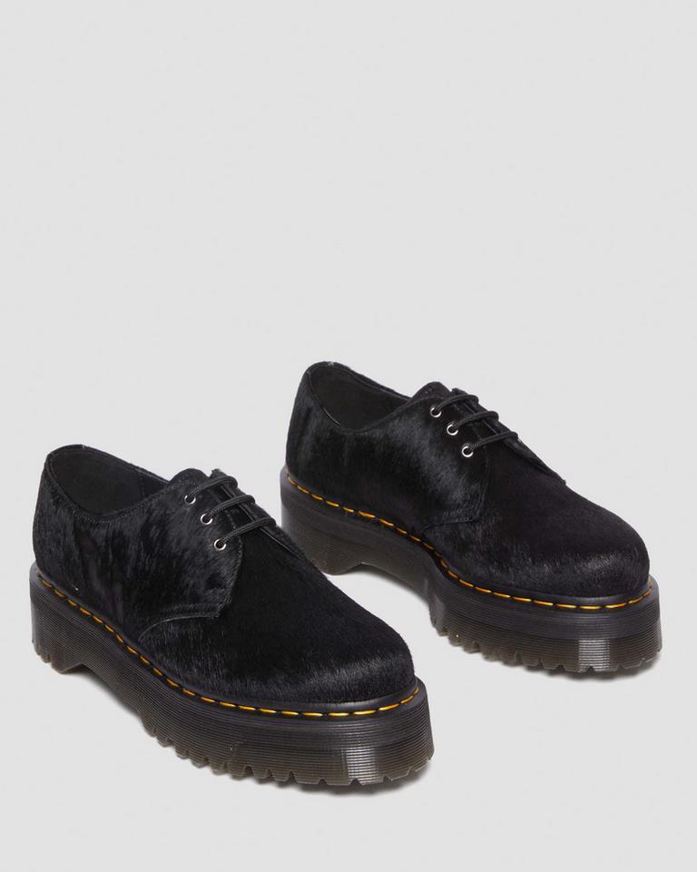 Dr Martens 1461 Hair-On Snøresko Herre Svarte | 71830-UGPH