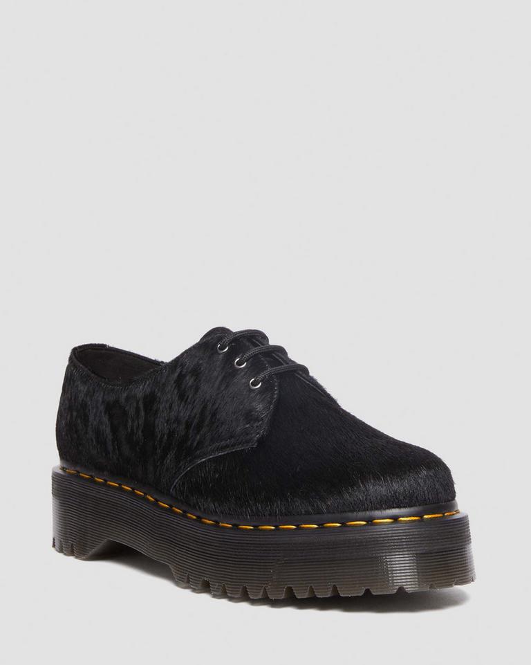 Dr Martens 1461 Hair-On Snøresko Herre Svarte | 71830-UGPH