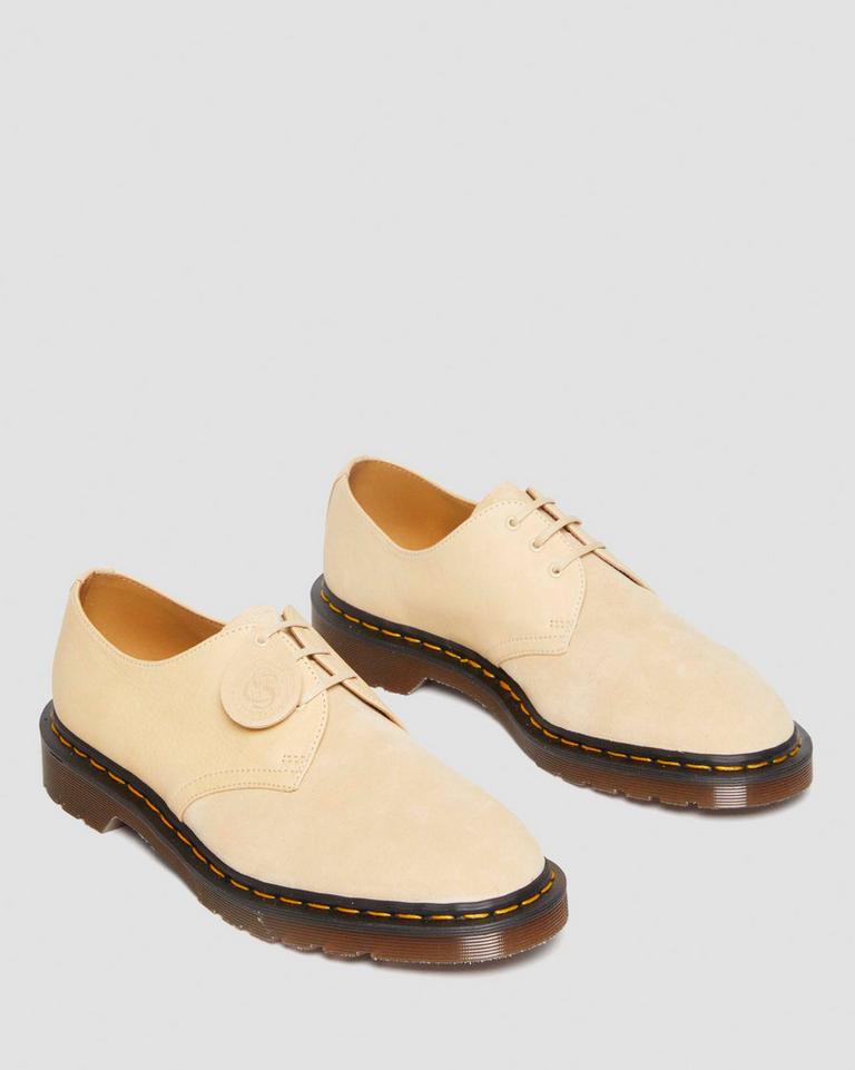 Dr Martens 1461 Made in England Suede Oxford Sko Dame Sennepsgul | 04321-ATSY