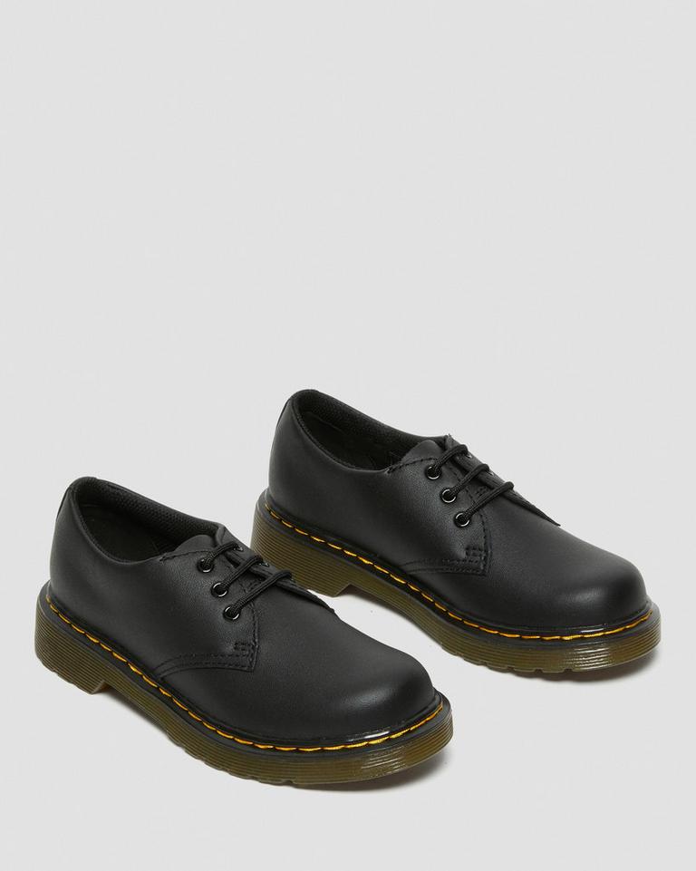 Dr Martens 1461 Softy T Lærsko Barn Svarte | 97812-OZME