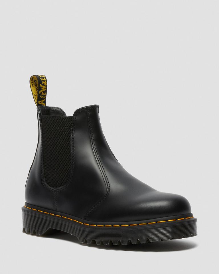 Dr Martens 2976 Bex Smooth Leather Chelsea Støvler Dame Svarte | 94027-QFWE