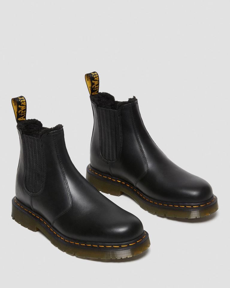 Dr Martens 2976 DM's Wintergrip Leather Chelsea Støvler Dame Svarte | 21439-GZKW