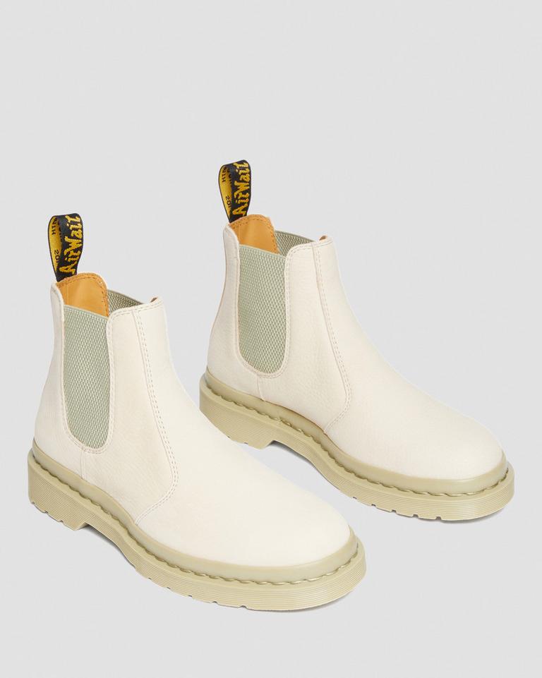 Dr Martens 2976 Mono Milled Nubuck Leather Chelsea Støvler Dame Beige | 09432-INXC