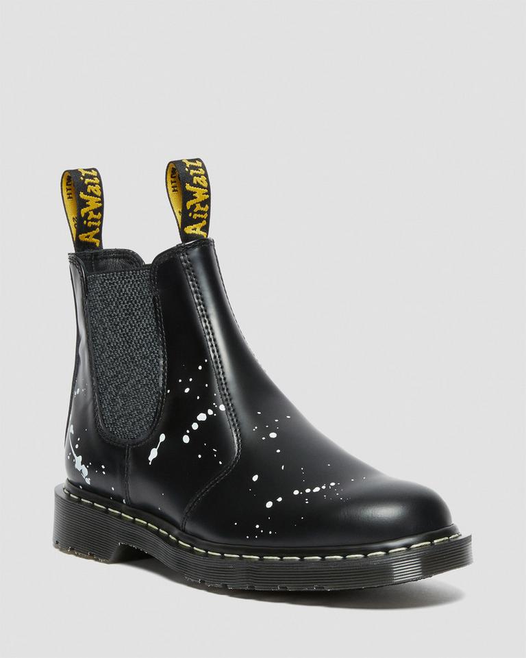 Dr Martens 2976 Neighborhood Smooth Leather Chelsea Støvler Dame Svarte | 04289-QXOR