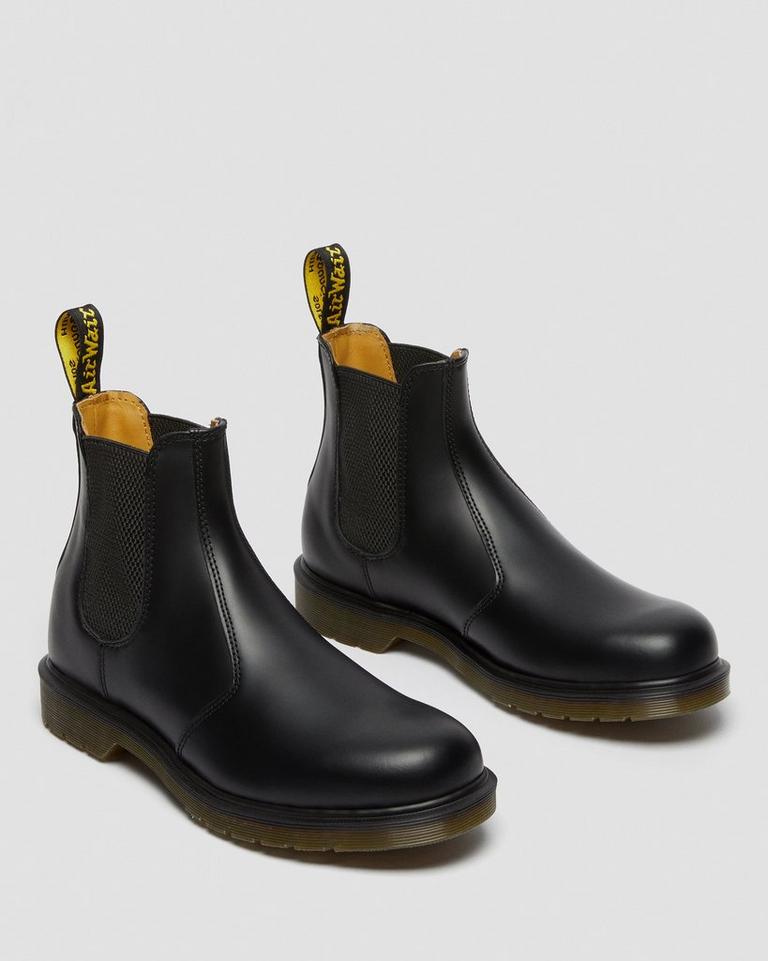 Dr Martens 2976 Smooth Leather Chelsea Støvler Dame Svarte | 59403-CYIN