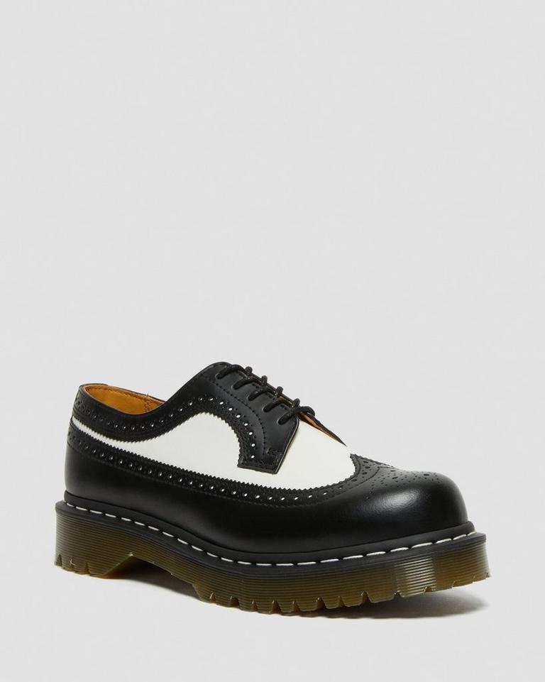 Dr Martens 3989 Bex Smooth Leather Platform Sko Dame Svarte | 40296-QJBR