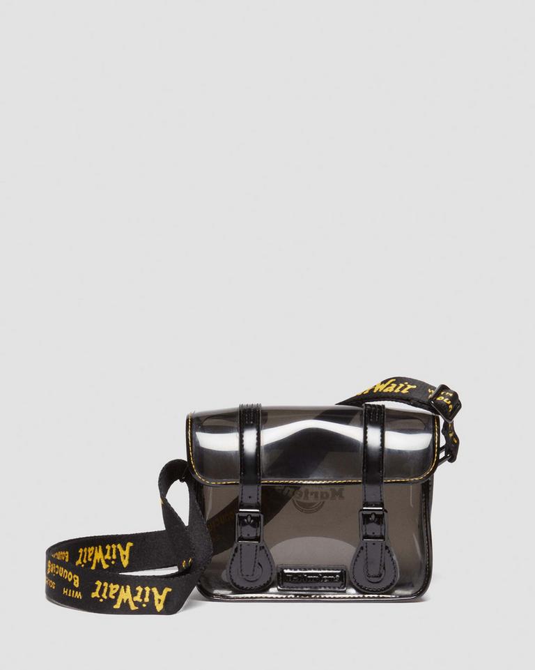 Dr Martens 7 Inch Transparent Crossbody Veske Svarte | 87150-LZDN