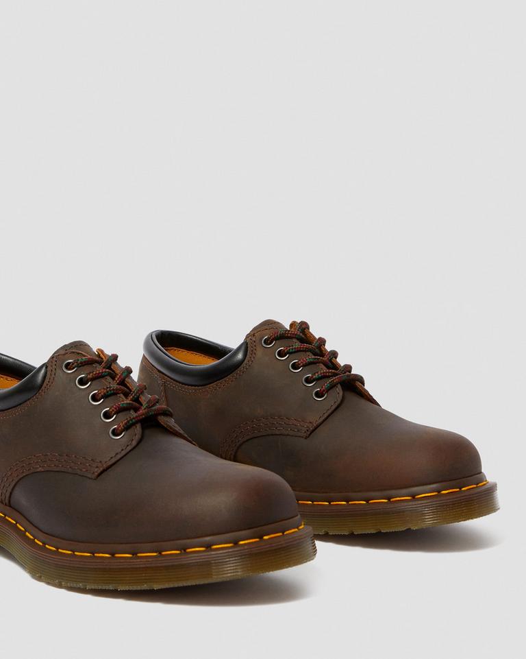 Dr Martens 8053 Crazy Horse Leather Fritidssko Dame Mørke Brune | 87324-IKUH