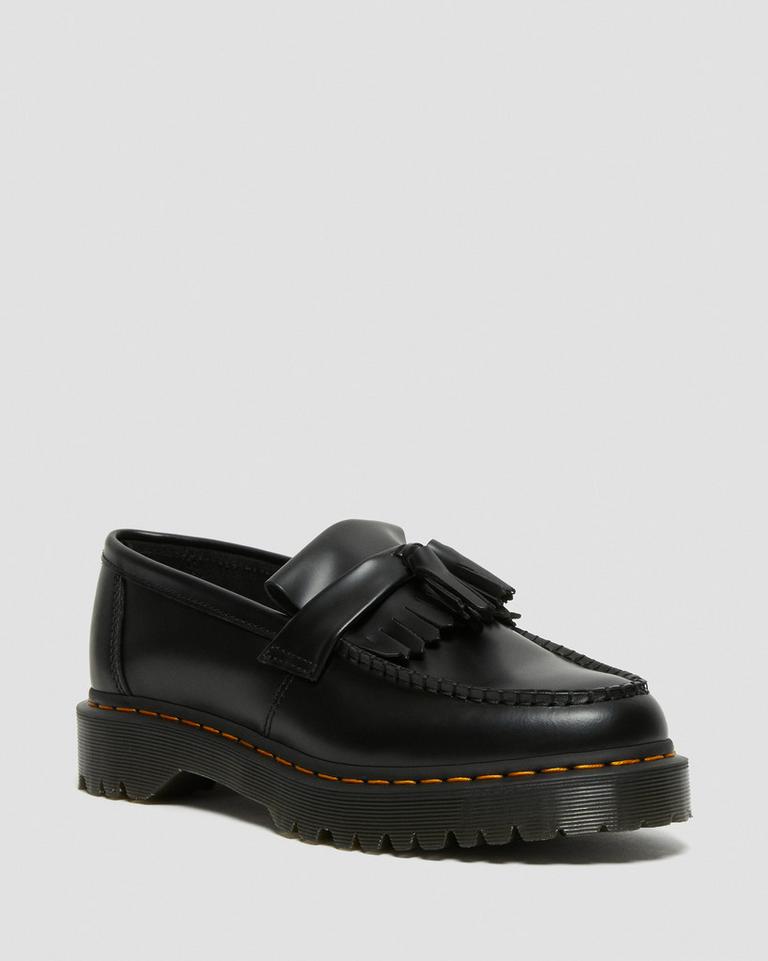 Dr Martens Adrian Bex Smooth Leather Tassel Loafers Dame Svarte | 70248-KILN