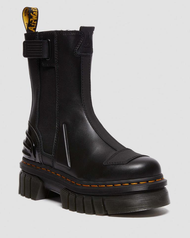 Dr Martens Audrick Alternative Leather Chelsea Hi Platform Støvler Dame Svarte | 41806-NYOZ