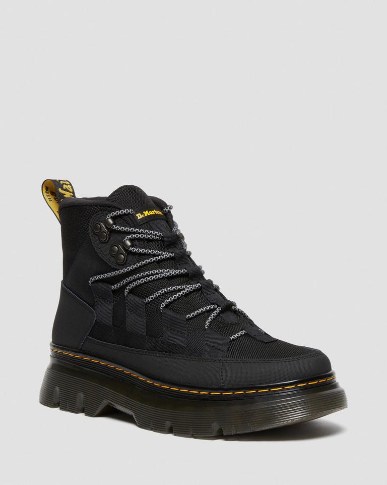 Dr Martens Boury Leather Fritidsstøvler Dame Svarte | 95023-DQTE