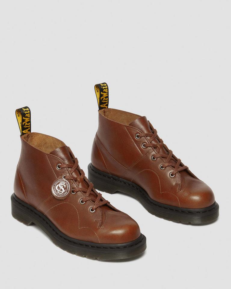 Dr Martens Church Buckingham Leather Monkey Støvletter Herre Brune | 93048-GKDY