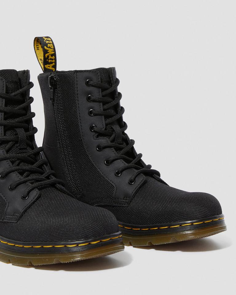 Dr Martens Combs Extra Tough Poly Fritidsstøvler Barn Svarte | 93026-EXTQ