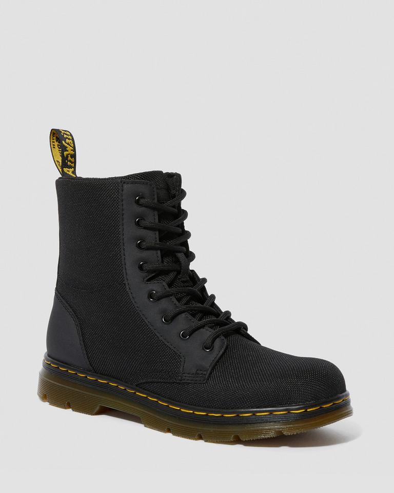 Dr Martens Combs Extra Tough Poly Fritidsstøvler Barn Svarte | 93026-EXTQ