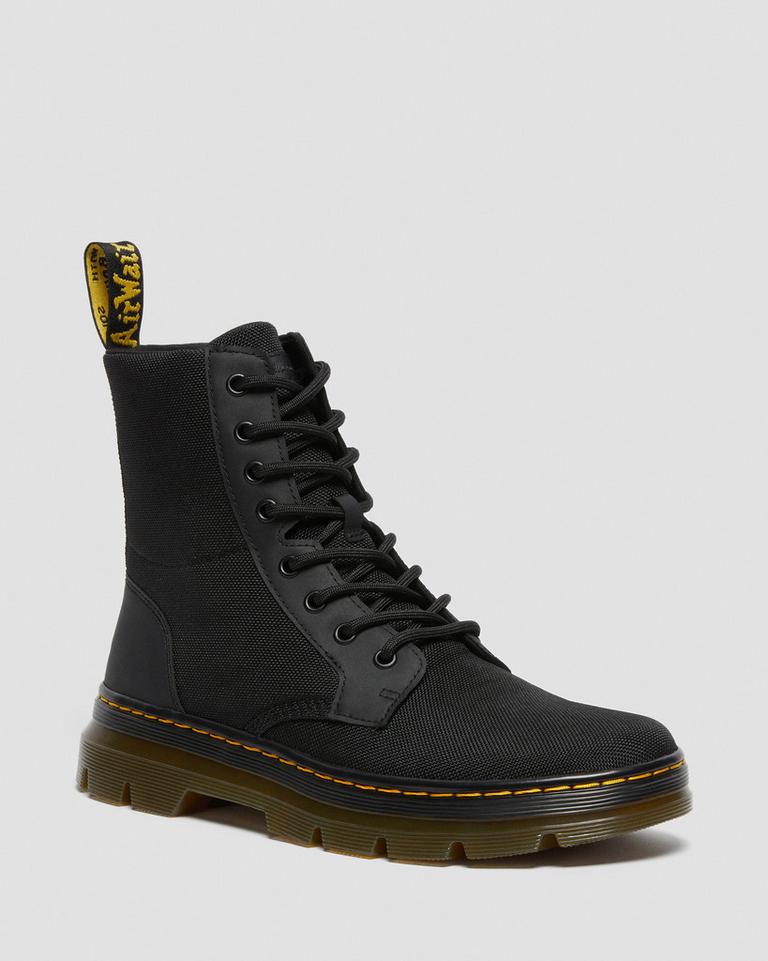 Dr Martens Combs Poly Fritidsstøvler Dame Svarte | 60473-IBHA