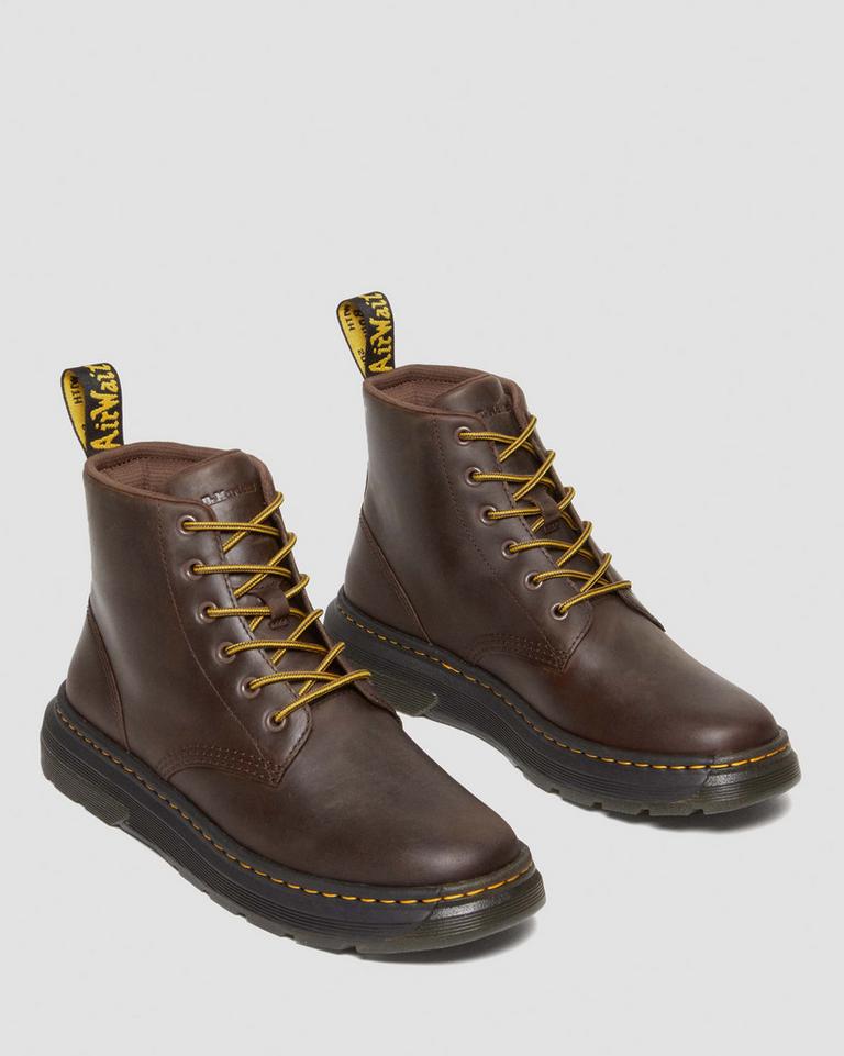 Dr Martens Crewson Crazy Horse Leather Casual Chukka Støvletter Herre Mørke Brune | 17359-WRCF