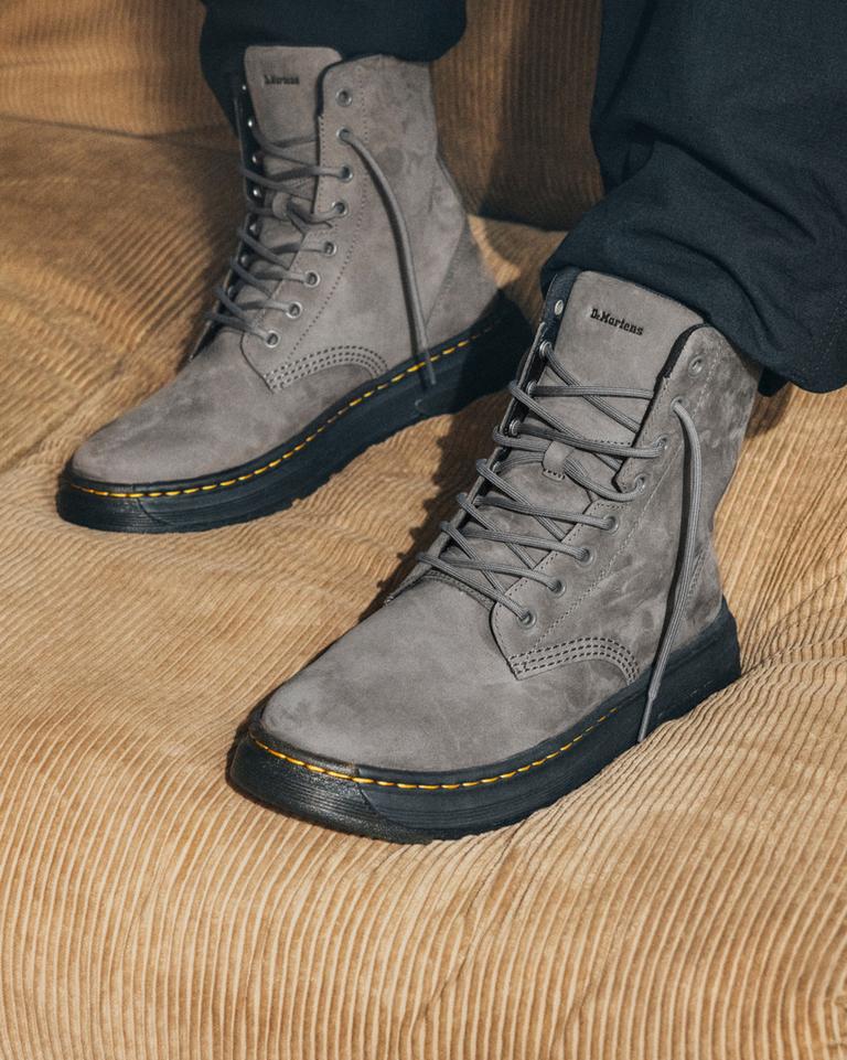 Dr Martens Crewson Nubuck Leather Everyday Støvletter Herre Grå | 60823-SBWY