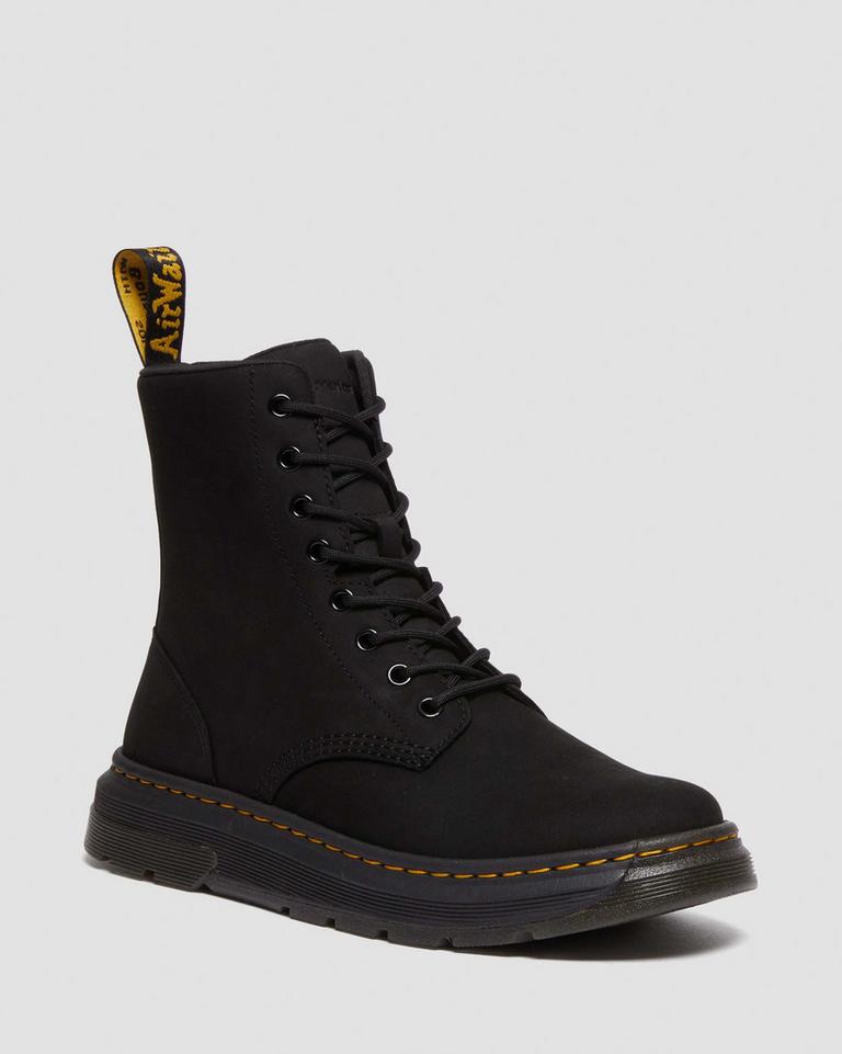 Dr Martens Crewson Nubuck Leather Everyday Støvletter Herre Svarte | 95480-TGUK