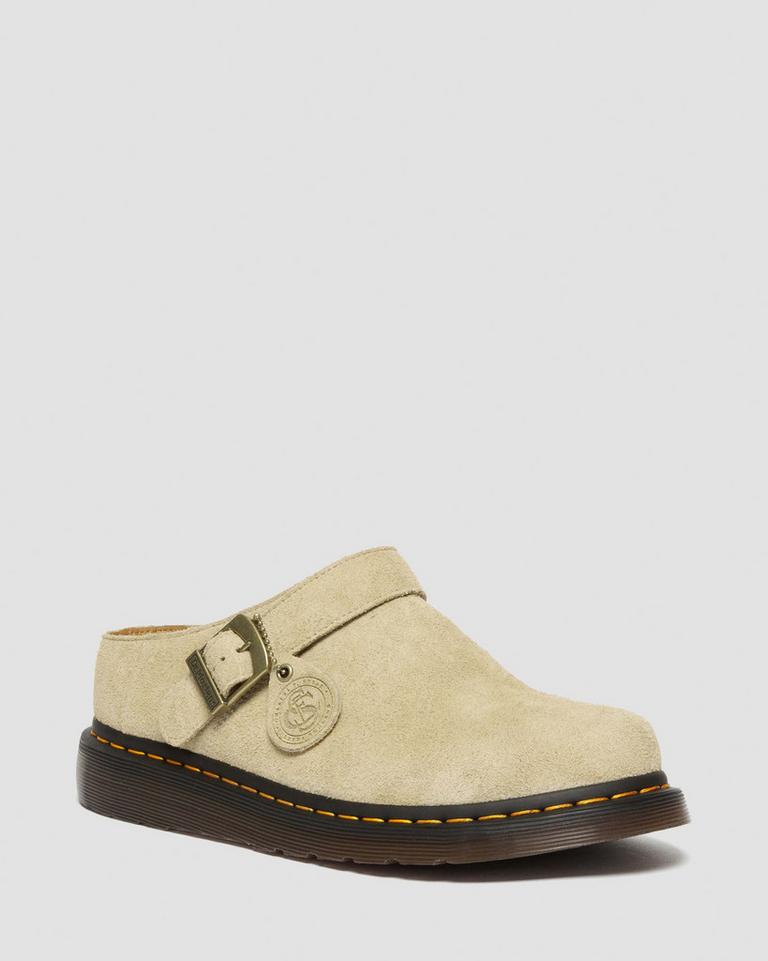 Dr Martens Isham Desert Oasis Suede Mules Herre Beige | 82714-PTLB