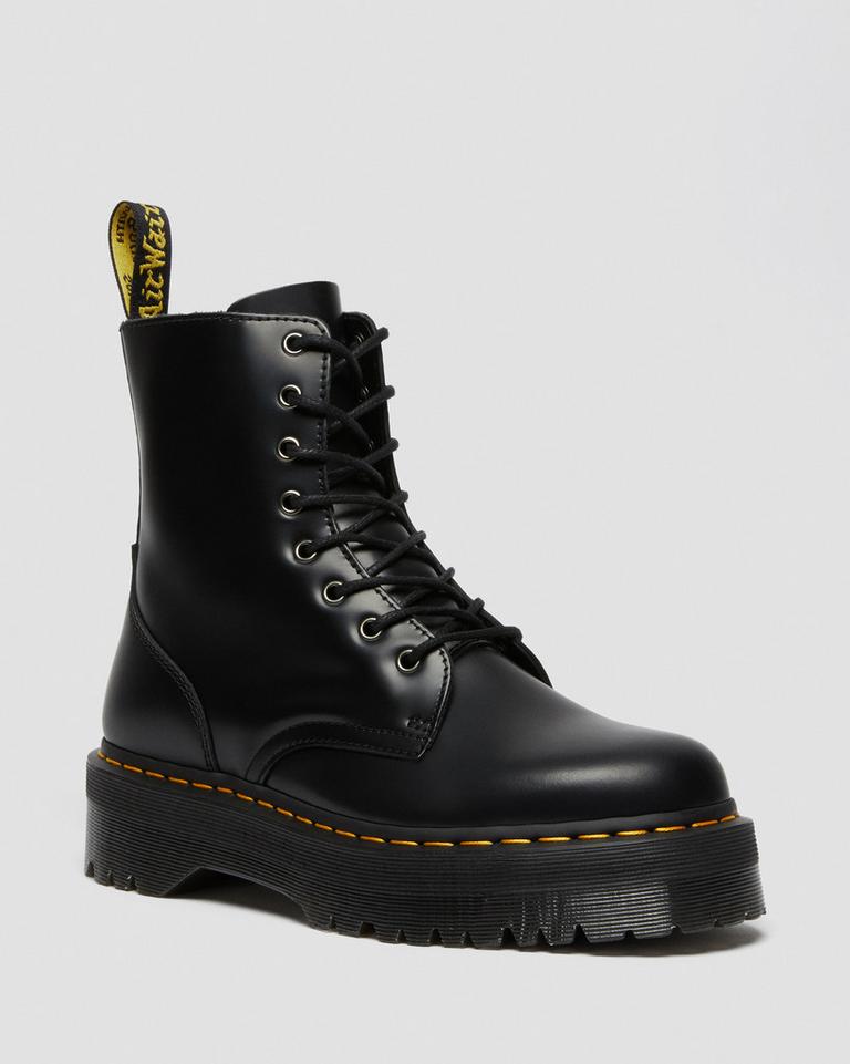 Dr Martens Jadon Boot Smooth Leather Støvletter Herre Svarte | 17039-TSQF