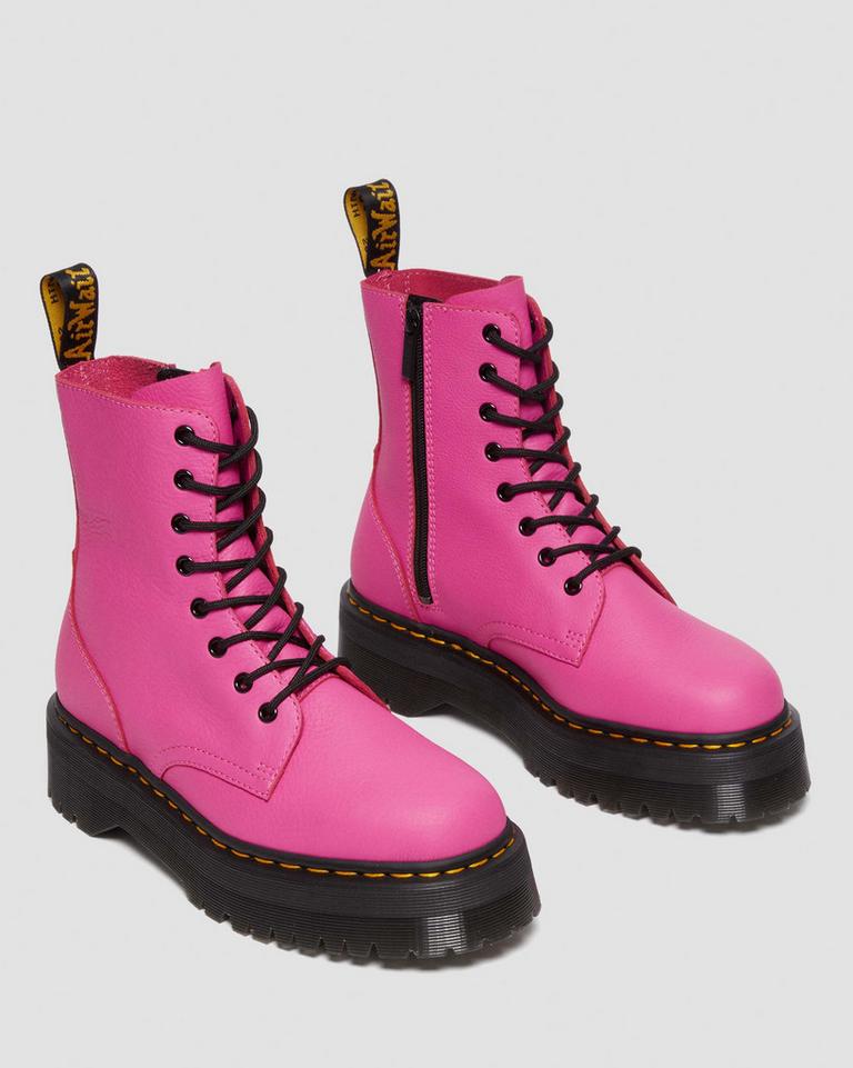 Dr Martens Jadon III Boot Pisa Leather Støvletter Dame Rosa | 36574-HWUY