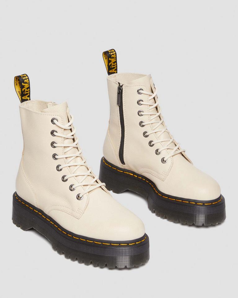 Dr Martens Jadon III Boot Pisa Leather Støvletter Herre Beige | 04857-AQHO