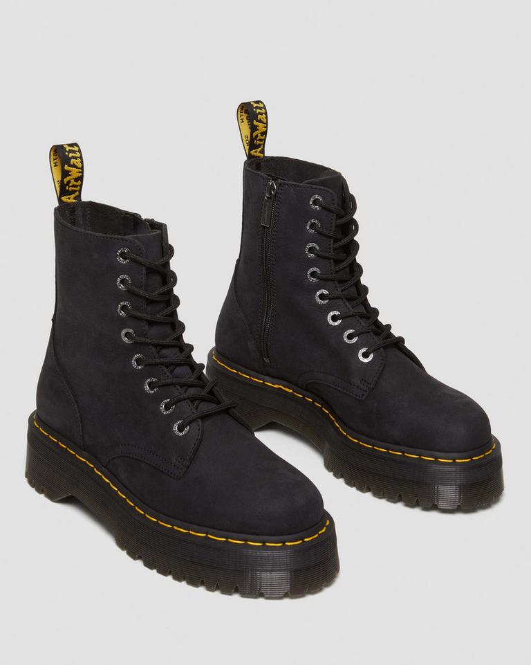 Dr Martens Jadon III Boot Tumbled Nubuck Støvletter Dame Grå | 51978-AZIR