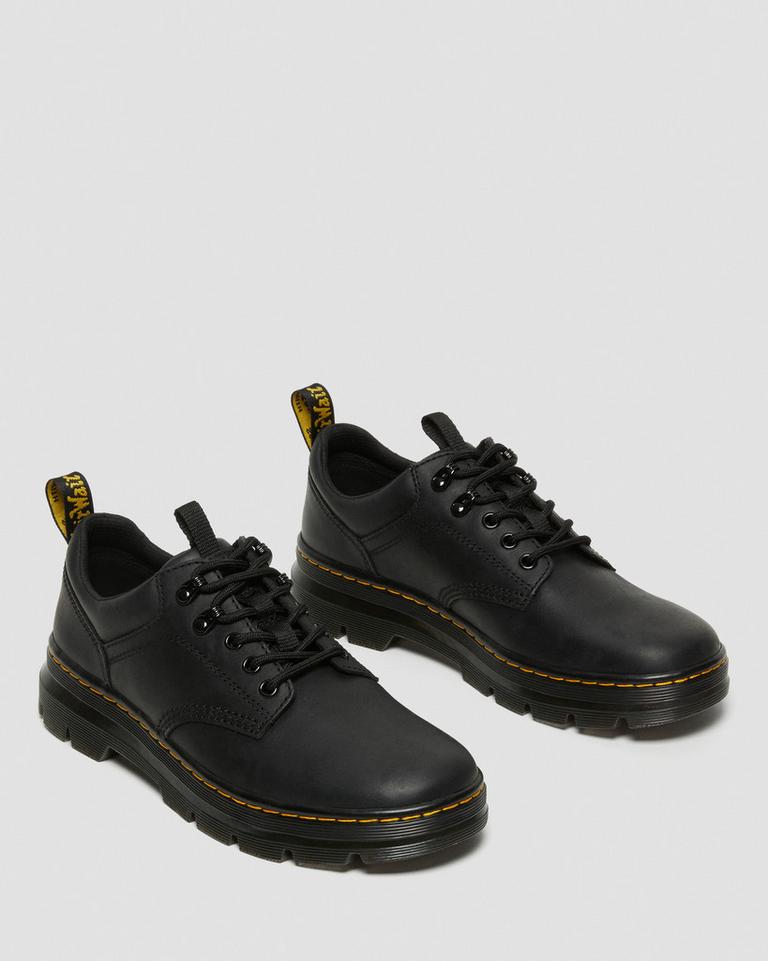 Dr Martens Reeder Wyoming Leather Brukssko Herre Svarte | 89374-FRWQ