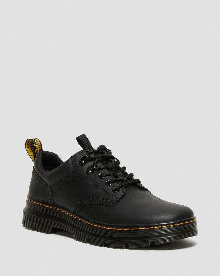 Dr Martens Reeder Wyoming Leather Brukssko Herre Svarte | 89374-FRWQ