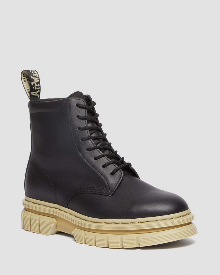 Dr Martens Rikard Contrast Sole Platform Støvletter Herre Svarte | 48752-YXFQ