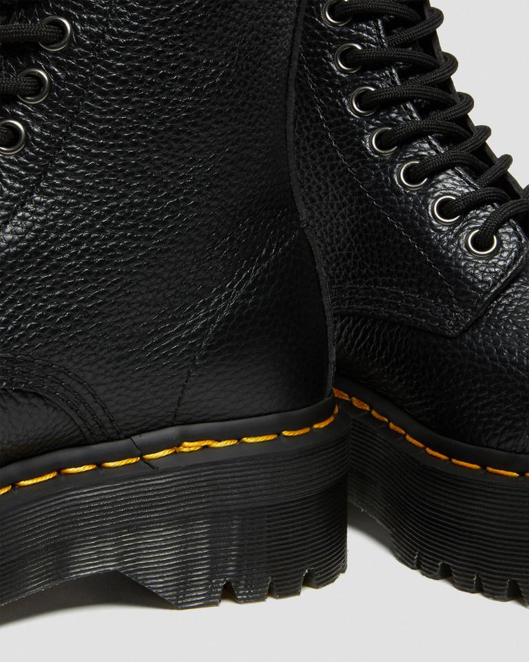 Dr Martens Sinclair Milled Nappa Leather Platform Støvler Dame Svarte | 83257-UGEB