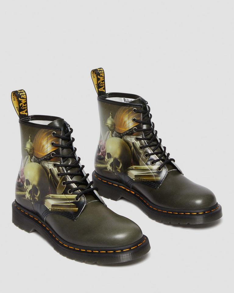 Dr Martens The National Gallery 1460 Harmen Steenwyck Leather Støvletter Dame Multicolor | 53847-IBNK