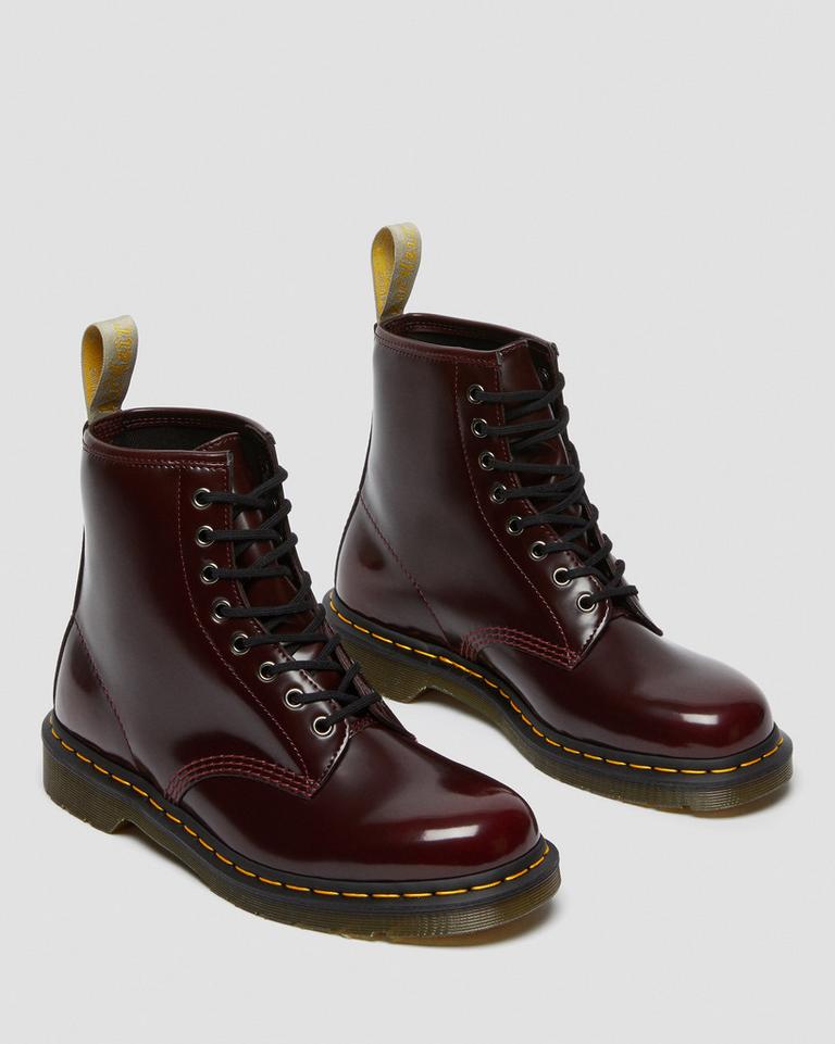 Dr Martens Vegan 1460 Støvletter Dame Rosa Rød | 80273-OQCL