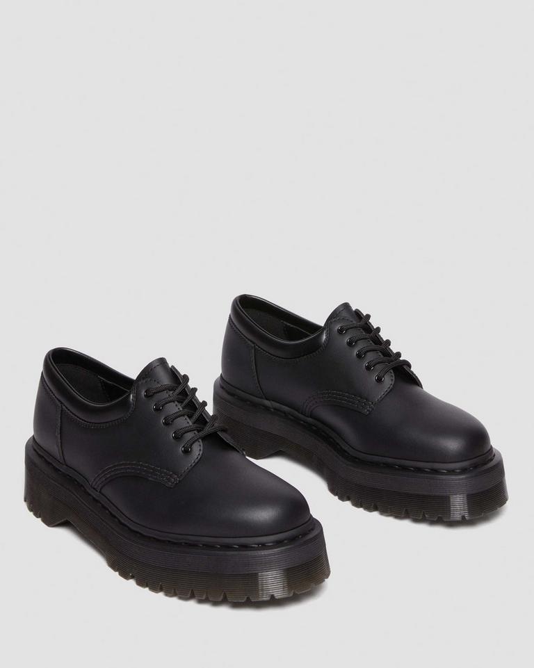 Dr Martens Vegan 8053 Felix Platform Fritidssko Dame Svarte | 65480-CTXK