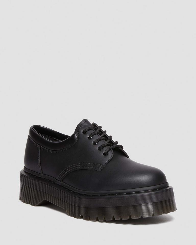 Dr Martens Vegan 8053 Felix Platform Fritidssko Dame Svarte | 65480-CTXK