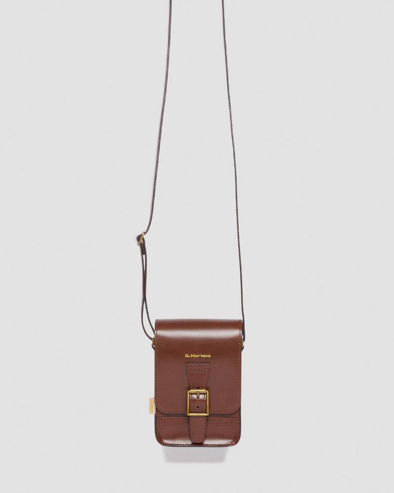 Dr Martens Vegan Norfolk Vertical Crossbody Veske Brune | 01498-ROYS