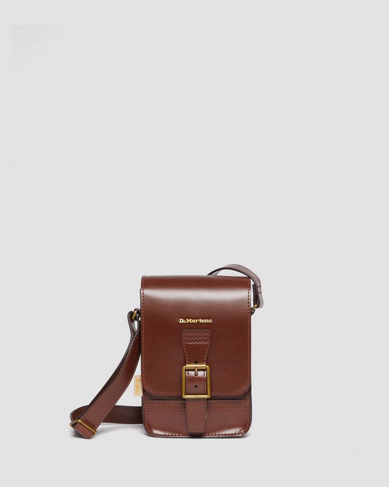 Dr Martens Vegan Norfolk Vertical Crossbody Veske Brune | 01498-ROYS